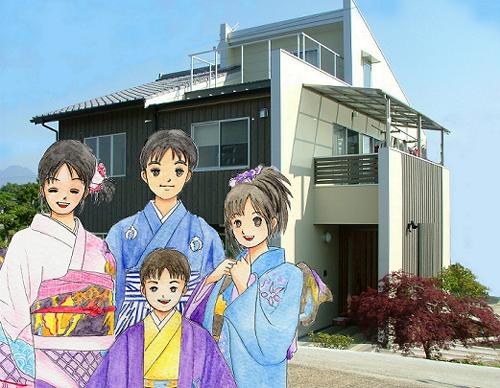 せめて「絵」の中だけでも晴れ着を･･･
