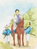 牛馬の守護神のおかげで、肥後の殿様の愛馬が元気になった！
