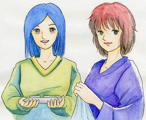 Hさんは高校生、EさんはOL１年生です