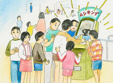 長男には、１回終えたらまた列の後ろに行きなさいと教えています