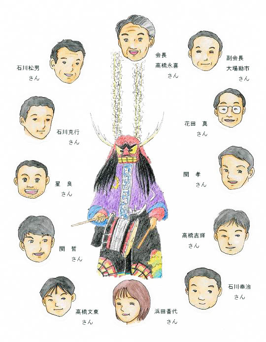 鹿踊りメンバー